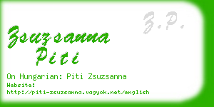 zsuzsanna piti business card